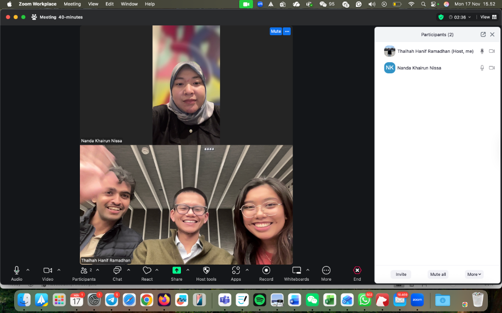 Team Barcelona interviewing industry experts on Zoom